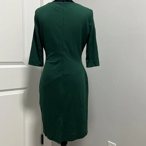 CREMIEUX Women’s Michelle Alpine Green 3/4 Sleeve Knee Length Lined Dress size 6 - Picture 5 of 8